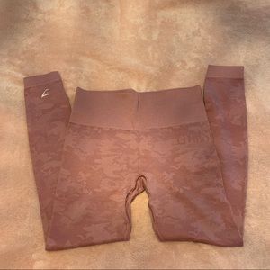 Gymshark seamless pink camo leggings